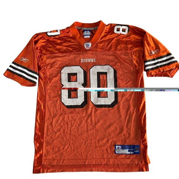 Vintage Cleveland Brown Kellen Winslow Jersey Men’s Large Reebok NFL Orange Y2K - Picture 2 of 12